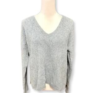Eileen Fisher Oversized Sweater Pullover V Neckline Fuzzy Blue Women's XXS NWOT